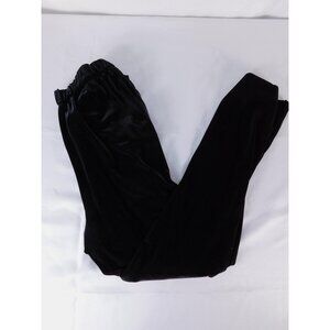 Draper James RSVP Velvet Pants Womens L Black Pull On Straight Leg Elastic Waist